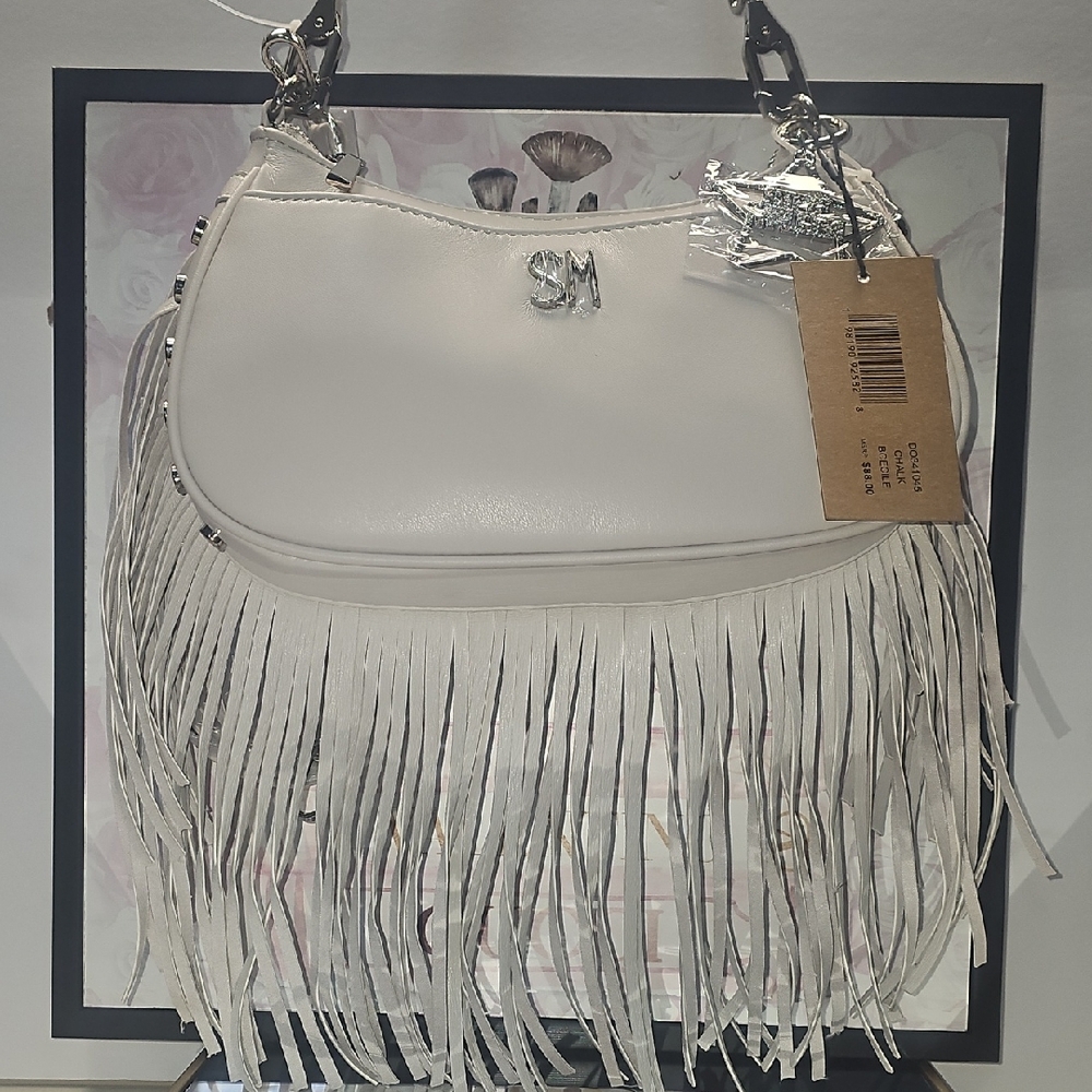 Steve‎ Madden Fringe Shoulder Bag,- Vegan Leather NWT